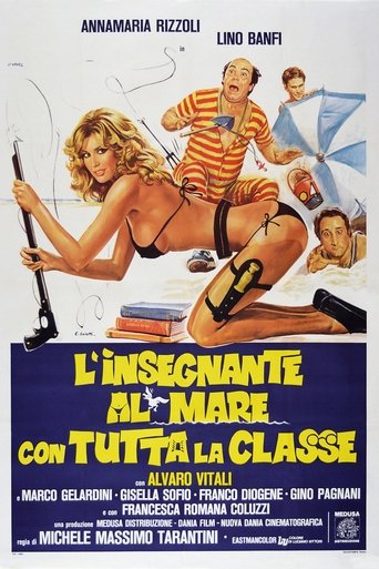 Locandina: L'insegnante al mare con tutta la classe