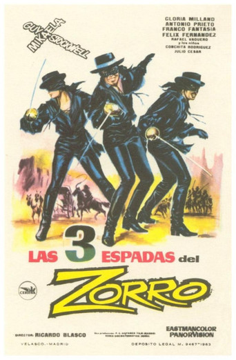 Locandina: Le tre spade di Zorro