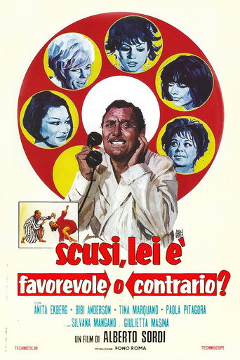 Locandina: Scusi, lei è favorevole o contrario?